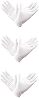 Garneck 9 Pares De Luvas Para Limpeza Luvas Brancas De Algodão Luvas Hidratantes Para As Mãos Luvas Hidratantes Para As Mãos Luvas De Joias Luvas De Segurança Do Trabalho Luvas De