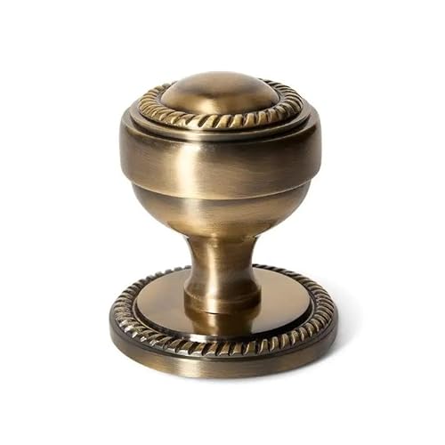 Designer Levers Antique Brass - Georgian Centre Door Knob - 64Mm