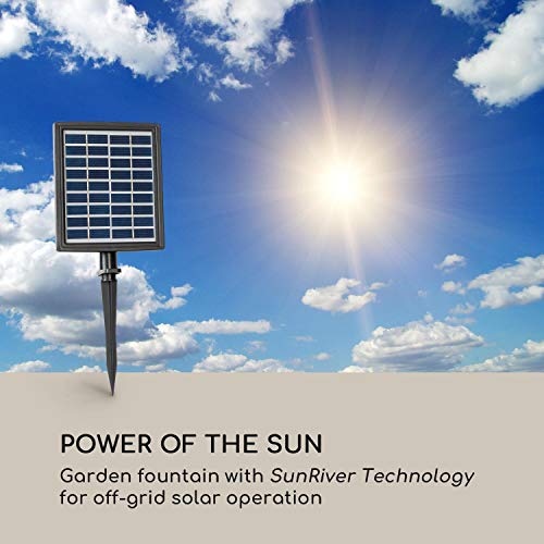 Blumfeldt LEU13-MESSINA Solar Powered Water Fountain Outdoor Garden thumb #1