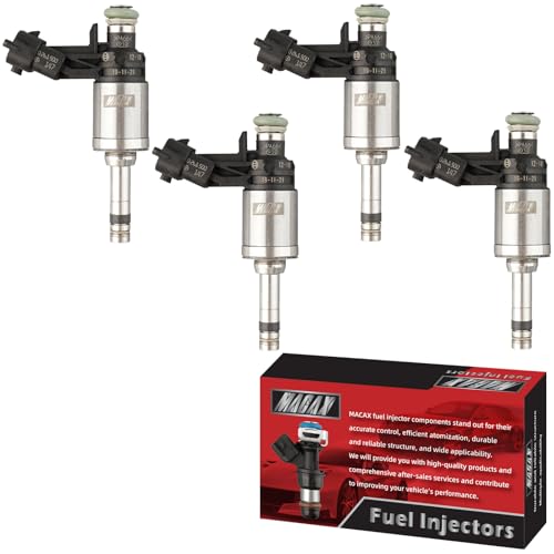 MACAX Set of 4 Fuel Injectors FJ1140 BB5Z-9F593-B Replacement Compatible with Ford Edge Escape...