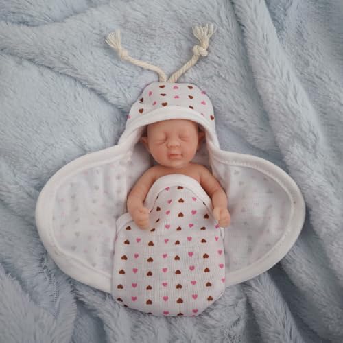 Muñeca mini Elfo Reborn silicona 5 pulgadas realista miniatura 5