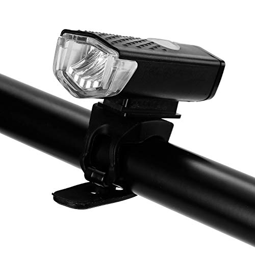 Andoer Lanterna para bicicleta à prova d'água USB frontal recarregável LED para bicicleta Lâmpada p