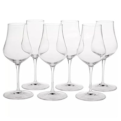 Luigi Bormioli Vinoteque 5.75 Ounce Snifter Glasses, Set Of 6, Crystal SON-hyx Glass, For Cognac, Brandy, And More, Made In Italy.