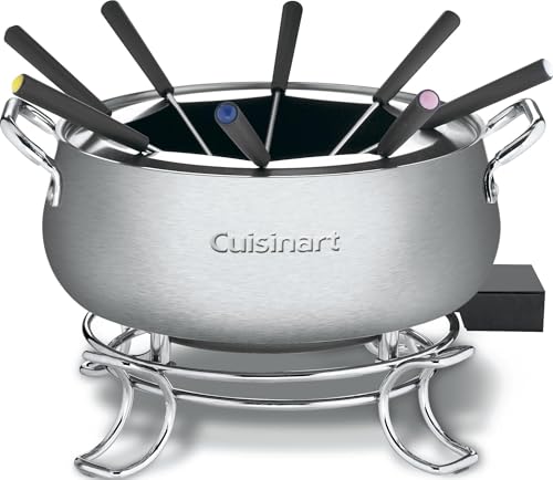 Cuisinart Electric Fondue Set, Nonstick Interior, 3-Quart Pot & 8 Forks