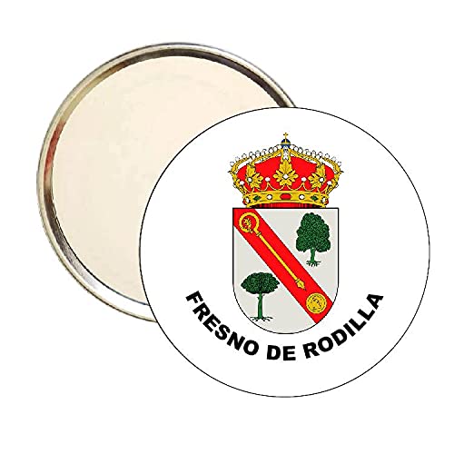 ROUND MIRROR. HERALDIC SHIELD FRESNO KNEE BURGOS