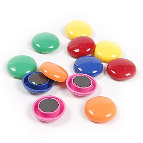Image of Eduway (Set of 10) Colourful Magnet Buttons for Fridge,Magnetic Whiteboard | Stick Notes, Photos, Charts and More | Eduway Premium Accessories