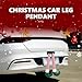 Shakas Christmas Car Costume Decoration, Santa Claus Elf Legs Vehicle Trunk Decoration, Personalized Adorable Christmas Ornamental for Holiday Parties, Home Trees, Fireplaces (Multicolored)
