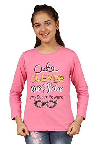 Image of KYDA KIDS Girls Cotton Full Sleeve Printed T-Shirt (Pack of 3)