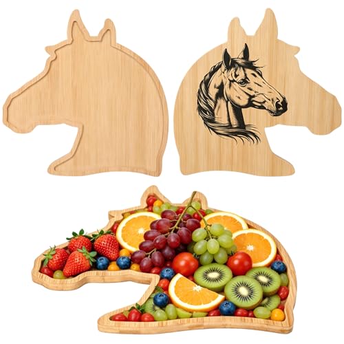 Horse Shaped Wooden Serving Tray