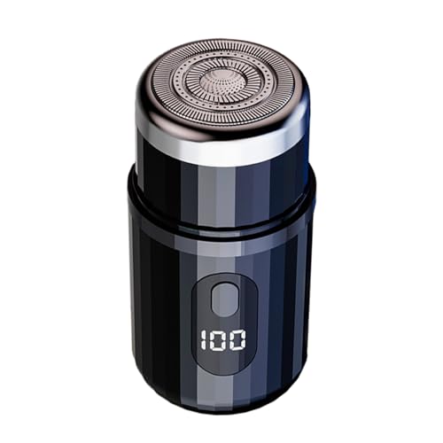 Máquina de afeitar de barba portátil recargable para hombres, afeitadora de barba de cara húmeda, recortadora de barbería de bajo ruido