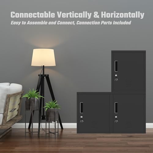 Jingur A13-480 Metal Storage Locker Cabinet With Locking Door And Adjustable Shelf For Home Office Classroom Workshop Organization  thumb #6