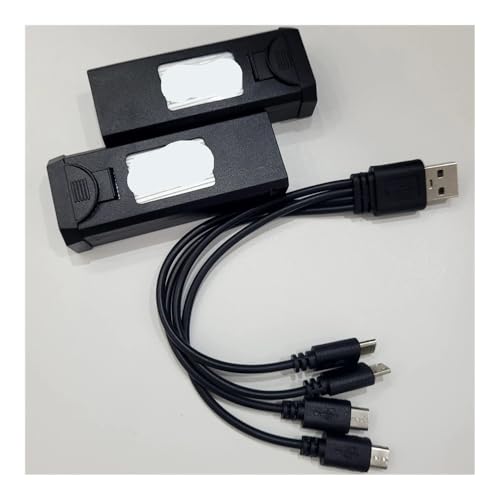 Batterie 3.7V 2000mAh avec câble de chargeur USB 4 en 1 pour drone L XT505