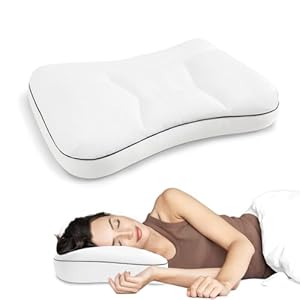 HARBOREST Cervical Neck Pillow – Ergonomic Pillow for Neck, Shoulder, and Back Pain Relief, Memory Foam Pillow Firm/Soft on Each Side for Preference