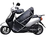 SANADA(サナダ) スクーター用レッグカバー(ヒザあて) ブラック 防寒・防風・防塵 REG-S-B