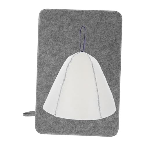 FRCOLOR Woolen Sauna Cap Felted Salon Hat Cushion for Men Women Bath Accessories Protection in Steam