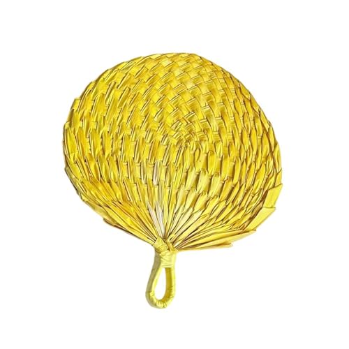 Guaber Ventilador De Hoja Palmeras Naturales Suministros Grandes Enfriamiento Artesanal Tejido A Mano Mano para Ceremonias Aire Libre Hogar Tejido