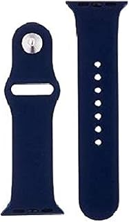 استيك ساعة ابل 42/44 سيليكون كحلي، للجنسين عدد 1