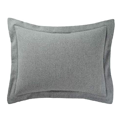 Eco-Wise Wool Easy-Care Sham - Standard, Grey by Pendleton
