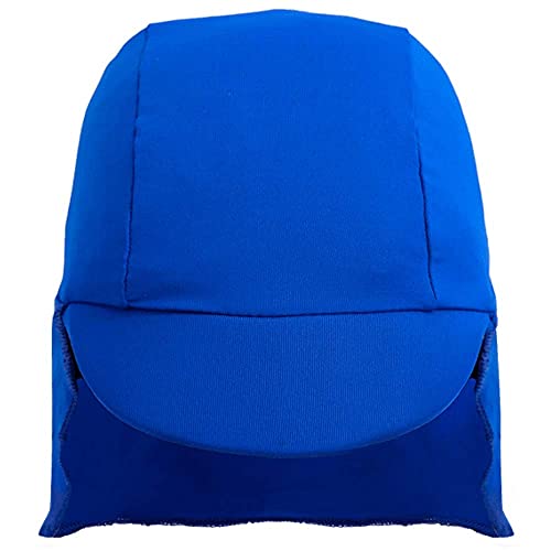 Boné infantil bebê criança proteção solar UV 50+ Passeio Sol Aloe Vera (M (2A - 6A), Azul)