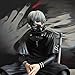 YLQANONG Kaneki Ken Figures Kirishima Toka Anime Figure Statues Interchangeable Heads Ken Kaneki Anime Action Figurine for Fans 7.28IN