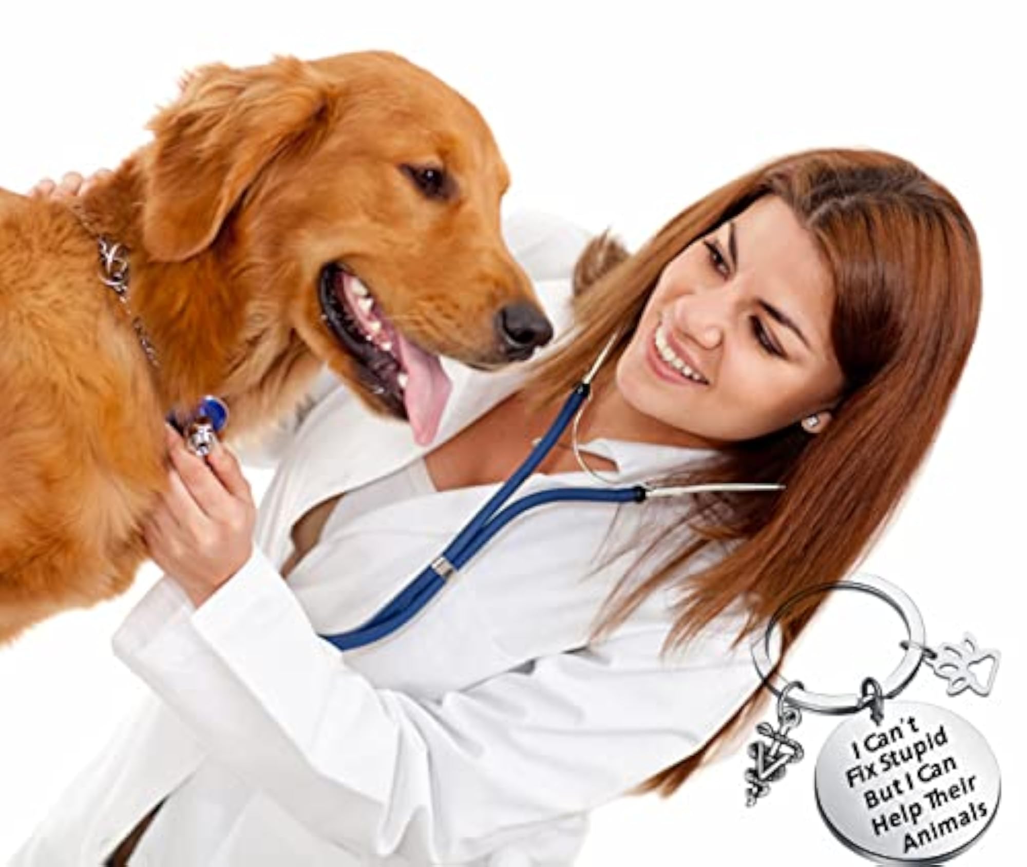 Veterinarian Keychain Gift for Vet Tech