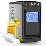 COWSAR Countertop Ice Maker, Portable Ice Machine with Self-Cleaning, 26Lbs/24Hrs, 8 Bullet Ice in 6 Mins with 2 Sizes, Scoop & Basket, Quiet Compact Ice Makers Countertop for Home/Kitchen/Camping