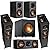 Klipsch Reference Series 5.1 Home Theater Pack with 2X R-625FA Floorstanding Speakers, R-52C Center Channel Speaker, 2X R-41M Bookshelf Speakers (Speaker System + Subwoofer)