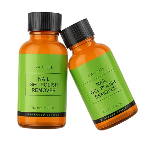 Remover Smalto Semipermanente 2 Pezzi – 15ml Gel Remover per Smalto Gel UV/LED, Rimozione Rapida in 3-5 Minuti, Solvente per Unghie Facile da Usare
