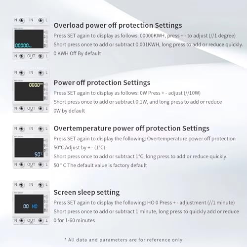 Image of XPR3SS KWS-302WF 8in1 Parameter Display 63A WIFI Smart Switch Circuit Breaker Energy Meter KWh Power Metering Timer Relay Remote Control Over Voltage Under Voltage Over Current Surge Protector