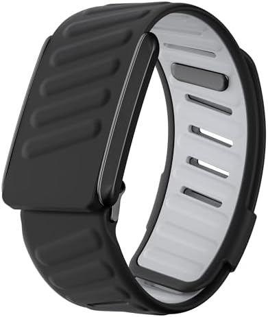 Dado Comfort Durable Silicone Wristband Compatible with WHOOP 4.0 Band, Soft Silicone Sports Loop Strap for Men & Women, with U Shapped Connector