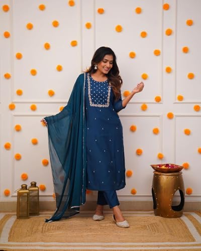 Image of Shiv Textiles Women Kurta Sets for Women