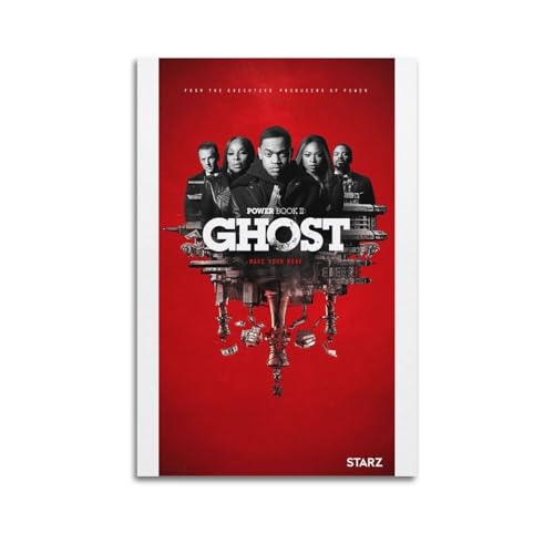 MHEGSNGA Poster su tela con fantasmi di Power Book II, decorazione artistica vintage per camera da letto, 30 x 45 cm, senza cornice