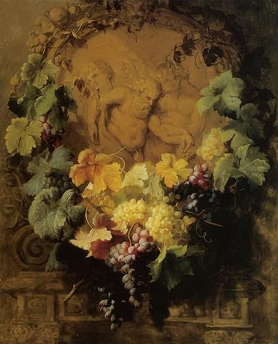 Impression Prints Toile Bacchus Décoration Salon Élégante Grand Format