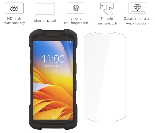 SCDIYEER Tempered Glass Screen Protector for ZEBRA TC73 TC78 Barcode Scanner, 3 Pack, HD Clear, Scratch Resistant, Shatter Proof