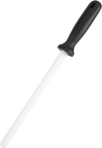 Miniatura 8 de 1 x Varilla de afilar de cerámica solo 8 pulgadas de cerámica afiladora de varilla de afilado herramienta de piedra para tijeras de cuchillo de