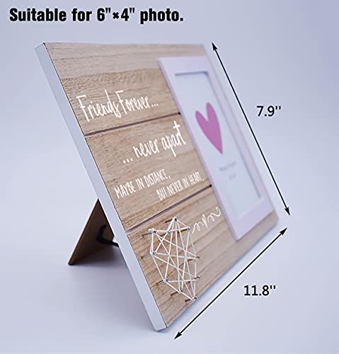 Friends Forever Never Apart,Maybe In Distance But Never In Heart-Long Distance Friendship Photo Frame Gift-Going Away Picture Frame Gift- Birthday Christmas Graduation For Best Friends Sister Bestie Bff #TOP2