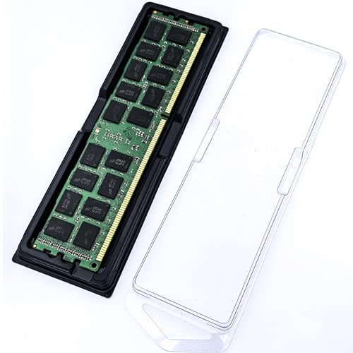 6-Pack DIMM Memory Hard Case, Anti-Static Protective Storage Holder for Desktop & Server RAM: DDR5, DDR4, DDR3, DDR2, ECC REG Modules - Thumbnail 4