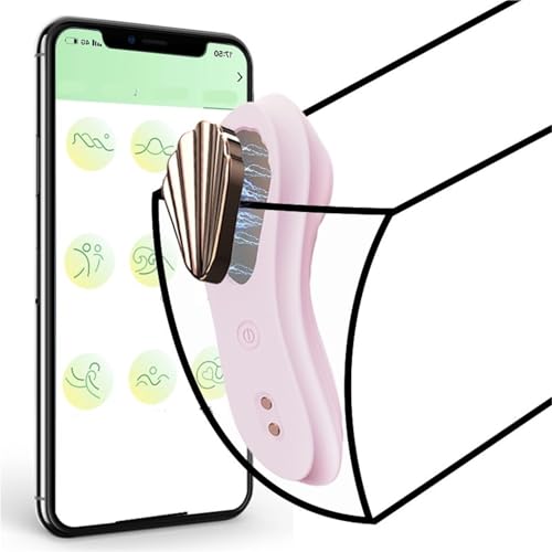 Masajeador Clíțòrîš,Vibrador Wearable Con Diseño Concha Magnética,Control Por APP,10 Modos Vibración,Mujeres,Facil Llevar,Alcanza Un Clímầx...