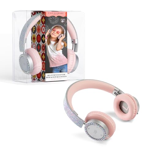 Image of FAO Schwarz Bling Tunes Bluetooth Headphones Jewel Accents