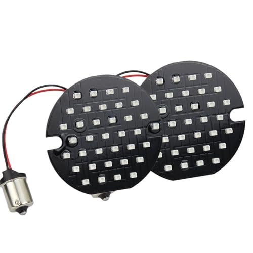 Clignotant arrière 3-1/4 insert ampoule 1156 rouge compatible avec moto Road King Glide custom