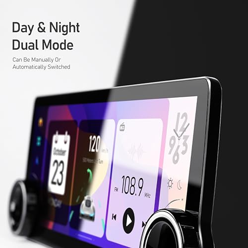 Image of MEGAAUDIO X23 12.3 Inch Diamond 2K Android 13 Car Stereo | 4+64GB | 4G WiFi | Wireless CarPlay Android Auto | DSP | GPS Navigation | Bluetooth | Dual Knob IPS QLED Touch Screen | MTK 10-Core Player