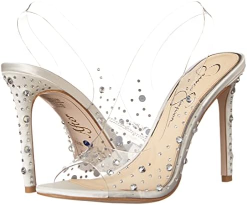Jessica Simpson Women's Jaisey High Heel Heeled Sandal, Clear, 6.5 | Image 6