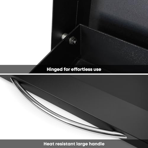 Stanbroil Hard Cover 36 Inch Hard Top Lid with Handle, Outdoor Hinged Lid for Blackstone 36" Griddle with Rear Grease System, Black by Stanbroil - Image 4