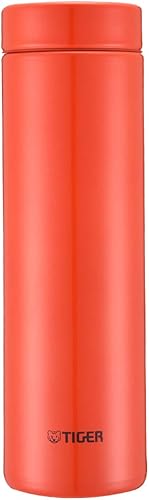 Tiger Botella de agua de 16.9 fl oz recta para beber acero inoxidable mini botella suave beber taza sahara taza ligera sueño gravedad naranja