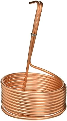 NY Brew Supply Homebrew Immersion Wort Chiller-25 Tubing, 25', Copper