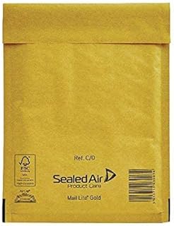 100 Mail Lite - C/0 - JL0-Padded Envelopes 150 x 210mm - 6" x 8.5" (Box of 100) - Gold