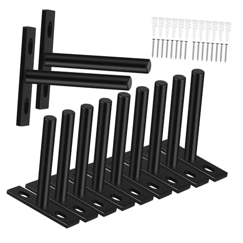 UKCOCO 10 Piezas Soporte De Partición Metálico Para Estantes Soportes Angulares Para Estantes Flotantes Para Decoración De Interiores y Organización De Espacios