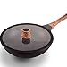 YUEYUEZH - Cherry Wood Professional Wok Spatulrathai Wok, Długie, obsługiwane - Solidne, trwałe Ekologiczne, Naturalne i wysokie odporność na ciepło dla Non Stick Cookware