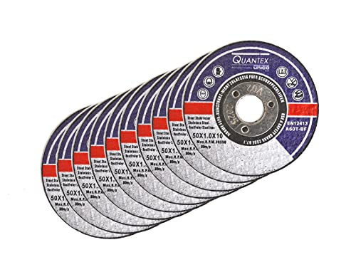 10 Stück Trennscheibe Ø 50mm, 10mm Aufnahme. Geeignet für Stahl Edelstahl Inox Metall etc Cover