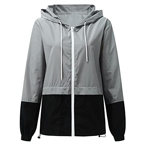 Generic Regenjacke Damen Wasserdicht Atmungsaktiv Cover